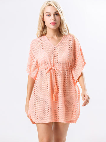 Moss Rose Lace Tunic Swim Cover Up